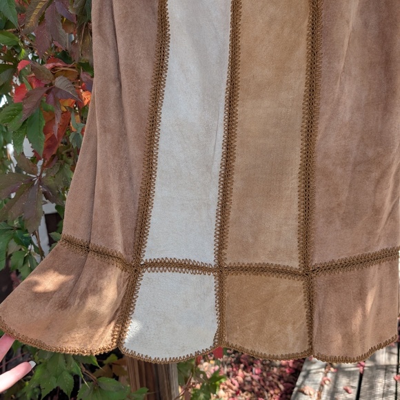 Y2K genuine leather striped Express skirt - Picture 6 of 8